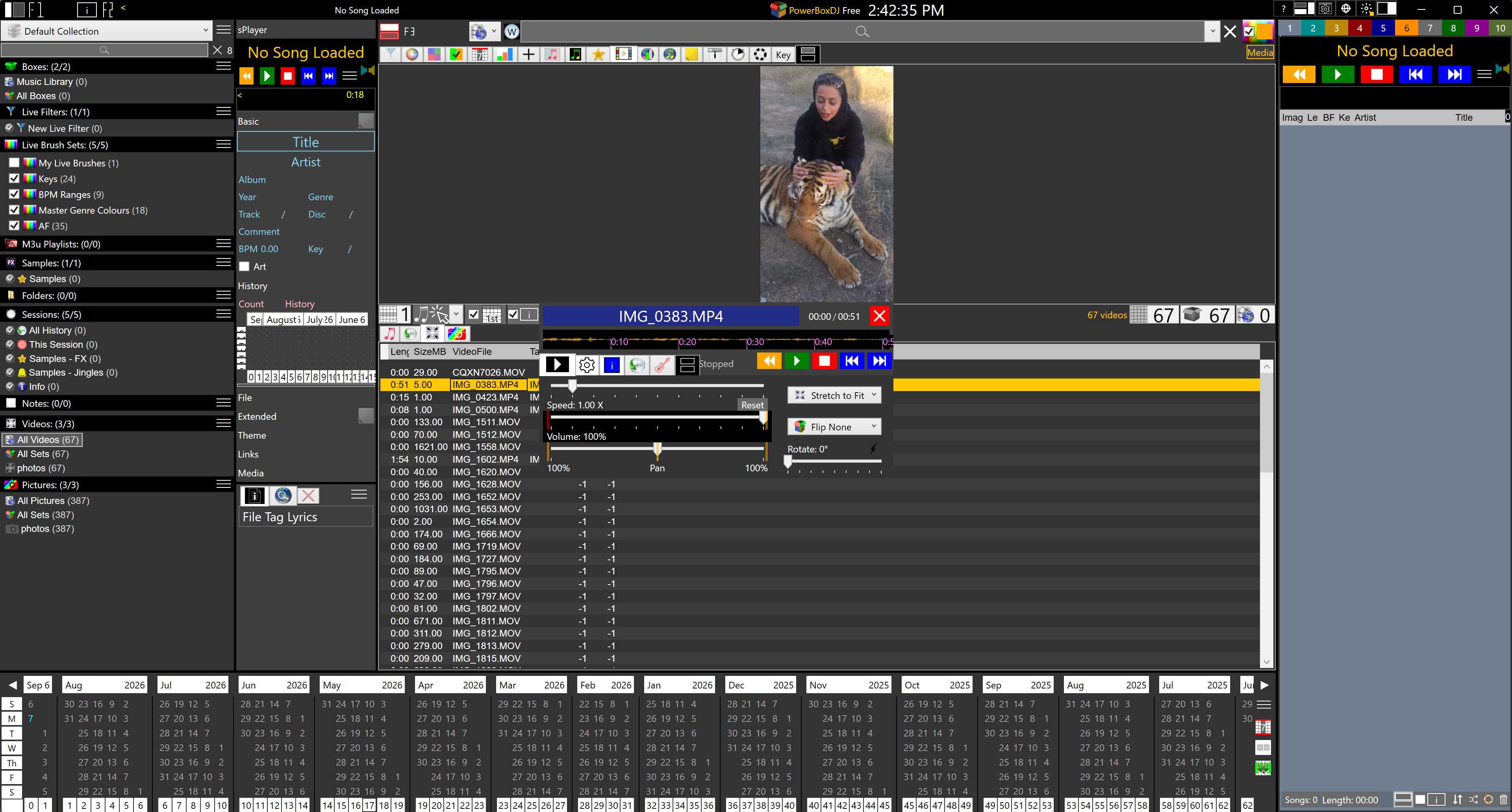 Media Viewer shows a video playing with the Media Player